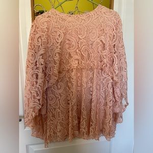 Zadie B’s Midi Pink Lace Skirt Set